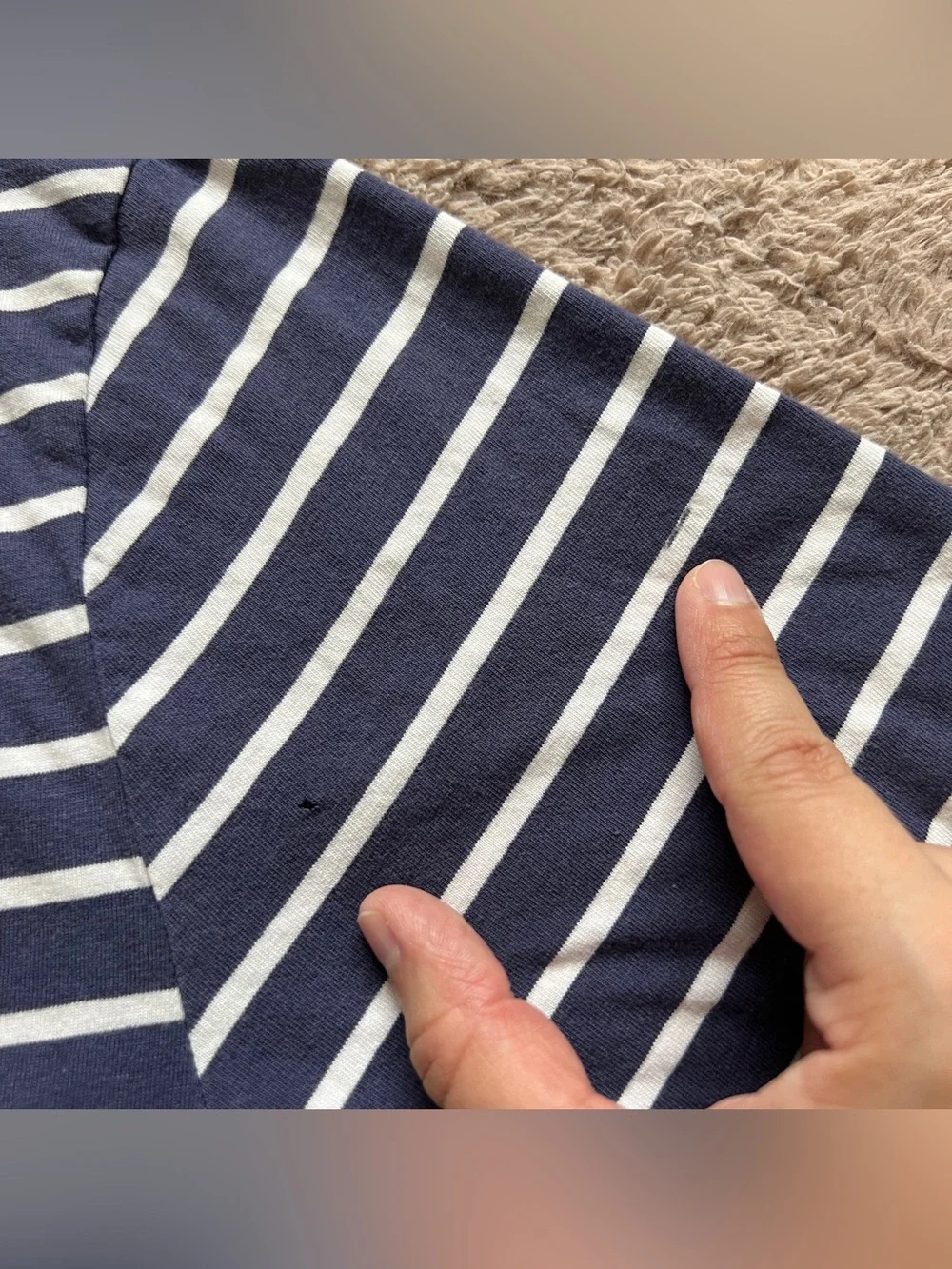 Polo Ralph Lauren Striped V-Neck T-shirt‎ Preppy Minimalist Old Money Sz XL